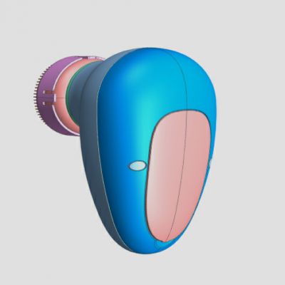 震動洗臉刷手板模型