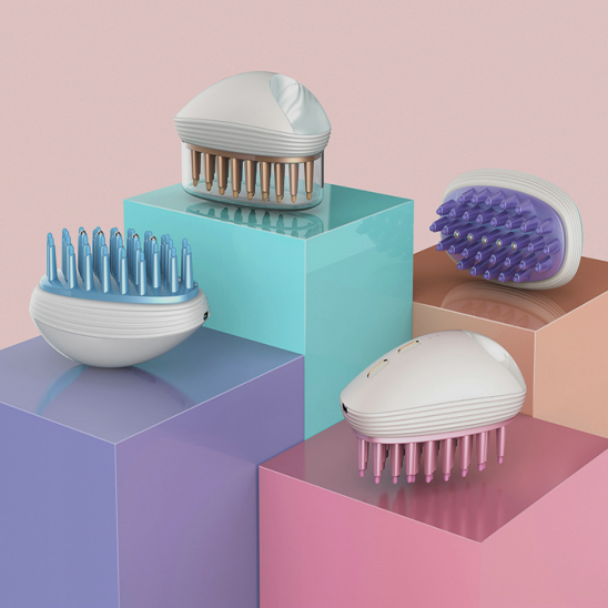 理療頭發梳手板模型