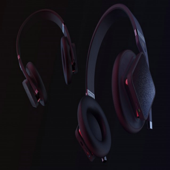 頭戴式主動降噪耳機手板模型